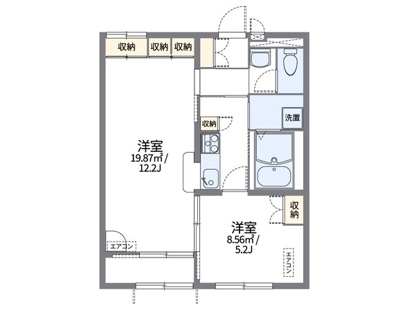 四条畷駅 徒歩19分 1階の物件間取画像